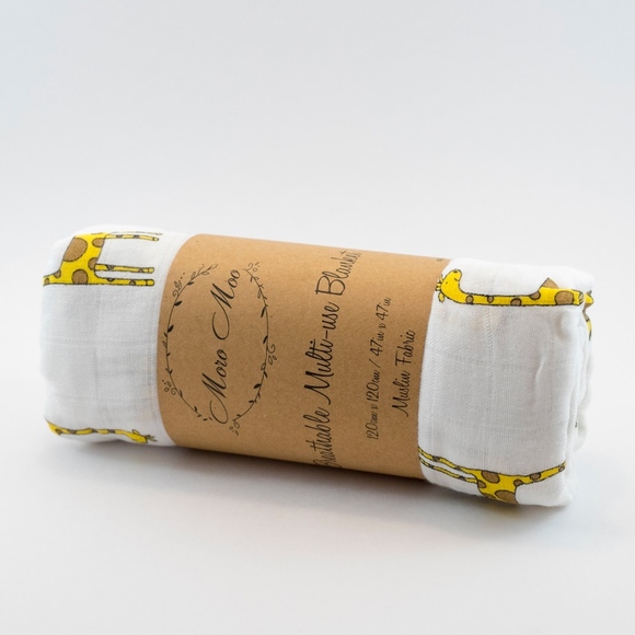 Swaddle Baby Blanket - Giraffe - Picture 3 of 5